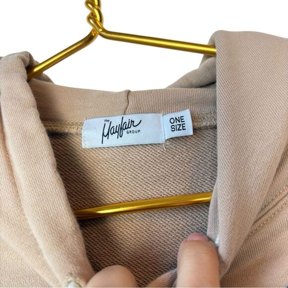 Mayfair Group It’s Not You It’s Me Sweatshirt Hoodie Embroidered Tan Pullover OS - Picture 4 of 8